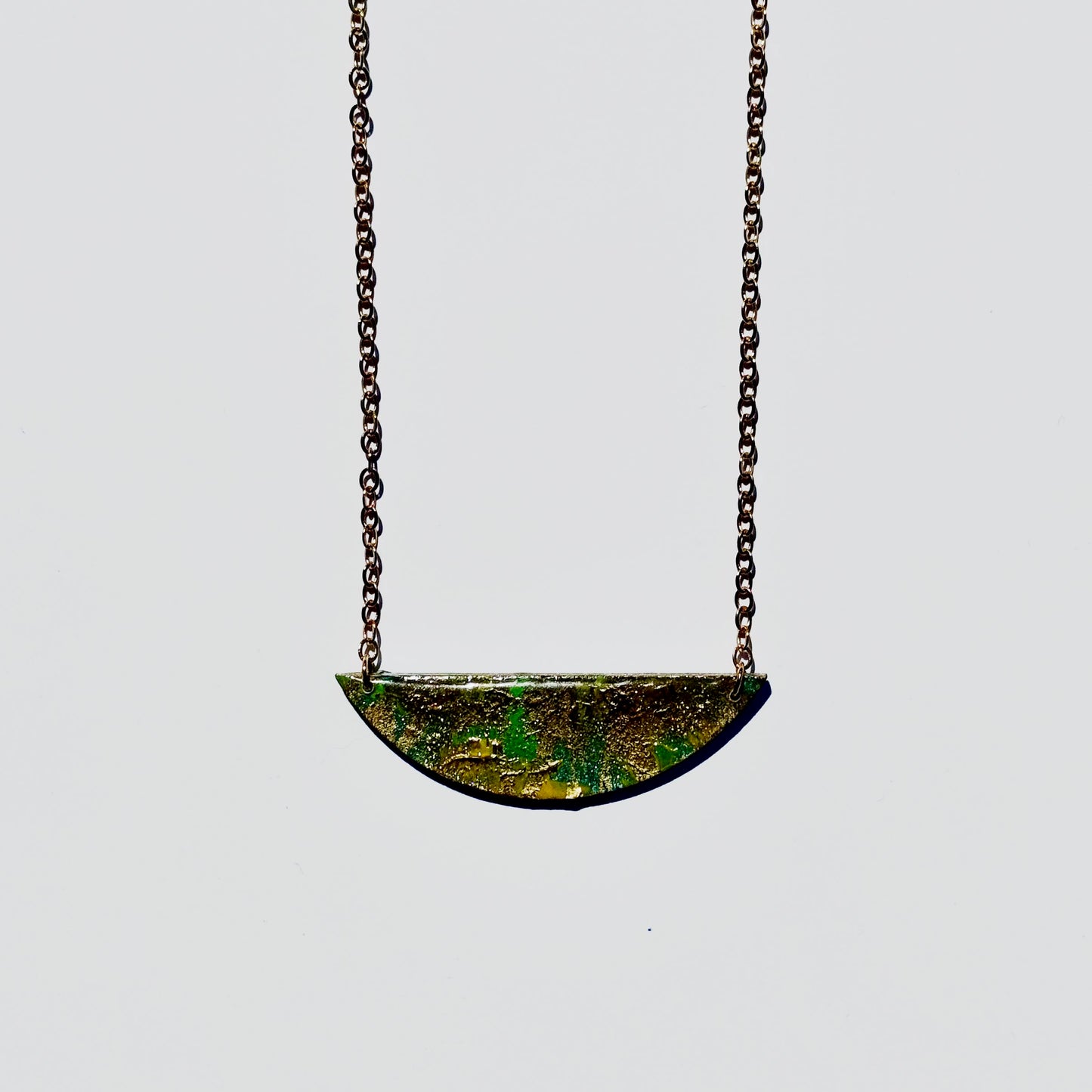 Medium Arc Statement Necklace (Gold Plated Sterling Silver)