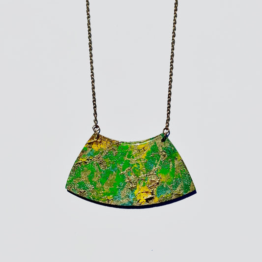 Mid-Large Arc Statement Necklace (Gold Plated Sterling Silver)
