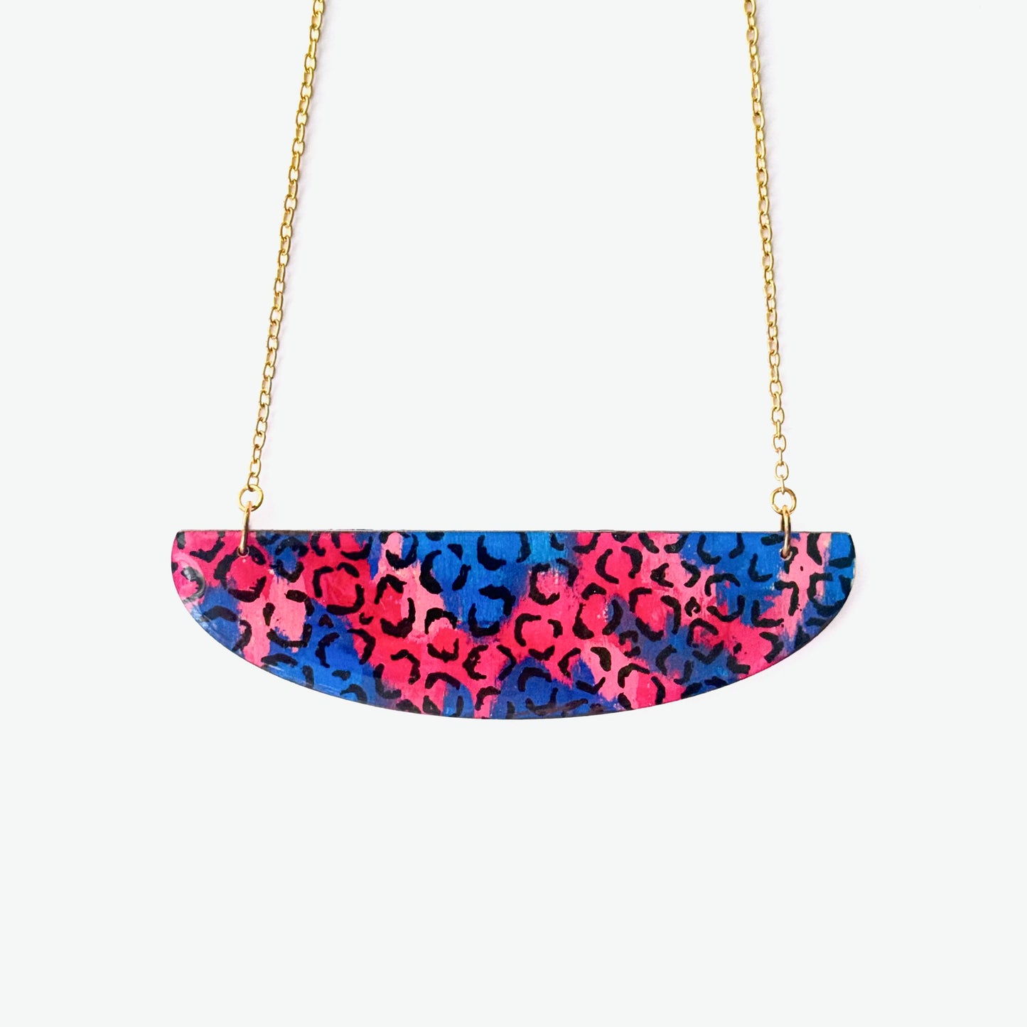 Dual-Sided Statement Arc Necklace (Gold-Plated Sterling Silver)