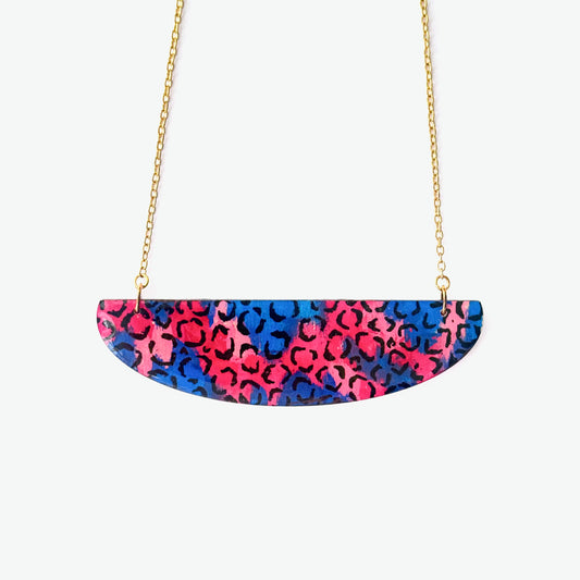 Dual-Sided Statement Arc Necklace (Gold-Plated Sterling Silver)