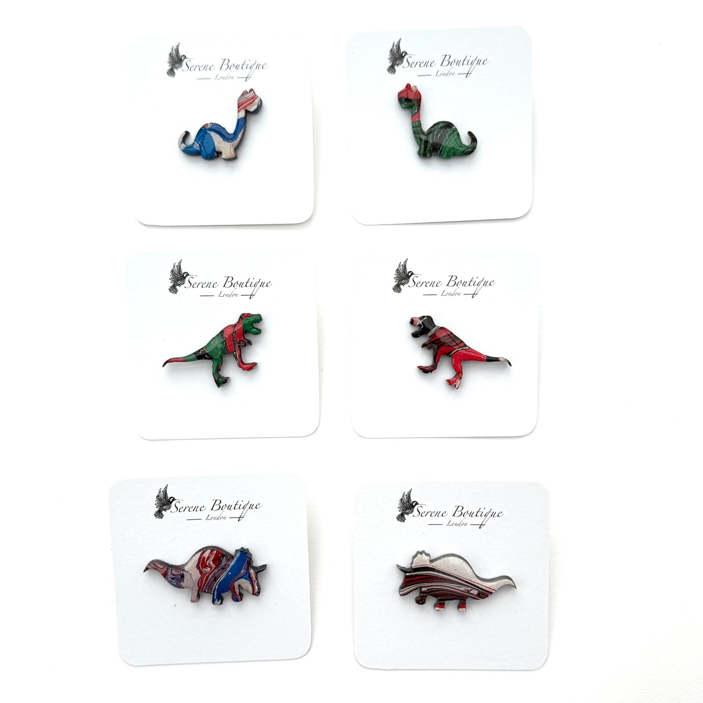 Custom Hand-Painted Wooden Brooch – Bespoke Shape & Colour Design