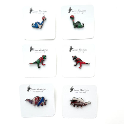 Custom Hand-Painted Wooden Brooch – Bespoke Shape & Colour Design