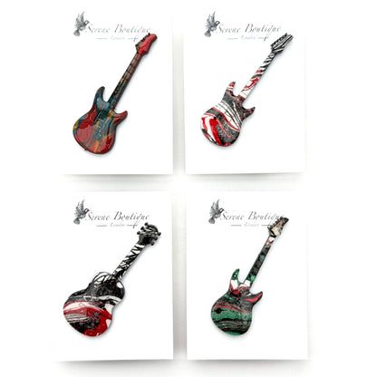 Custom Hand-Painted Wooden Brooch – Bespoke Shape & Colour Design