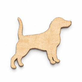 Custom Hand-Painted Wooden Brooch – Bespoke Shape & Colour Design