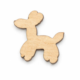 Custom Hand-Painted Wooden Brooch – Bespoke Shape & Colour Design