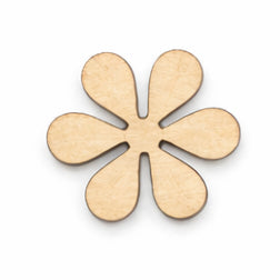 Custom Hand-Painted Wooden Brooch – Bespoke Shape & Colour Design