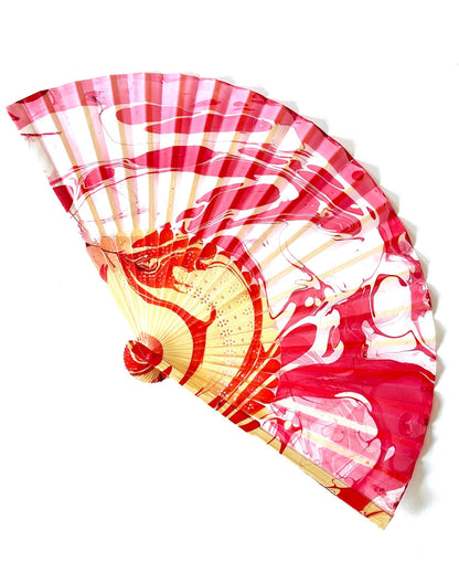 Hydro-dipped Hand Fan