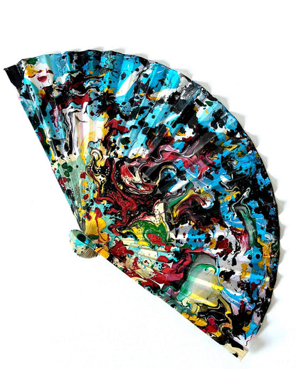 Hydro-dipped Hand Fan