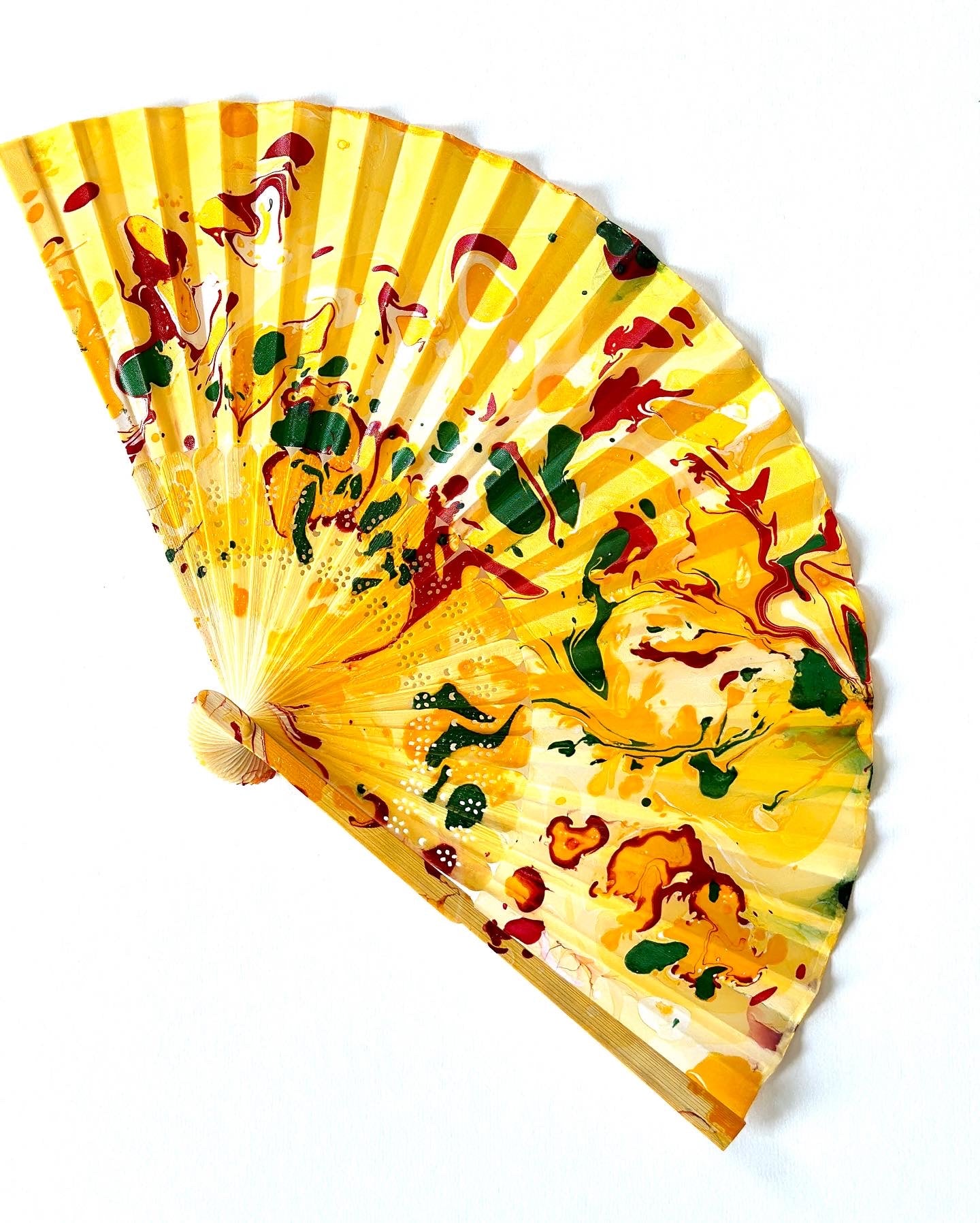 Hydro-dipped Hand Fan